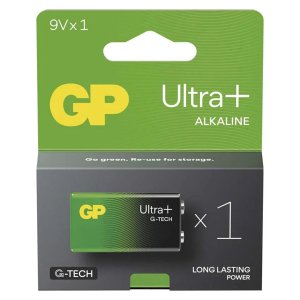 Baterie alkalická, 6LF22, 6LF22, 9V, GP, blistr, 1-pack, ULTRA Plus