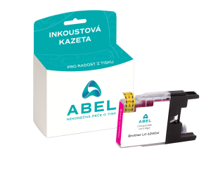 Náplň ABEL LC 1240XL/LC75MXL purpurová pro tiskárny BROTHER (1 200 stran)