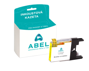 Náplň ABEL LC 1240XL/LC75XLY žlutá pro tiskárny BROTHER (1 200 stran)