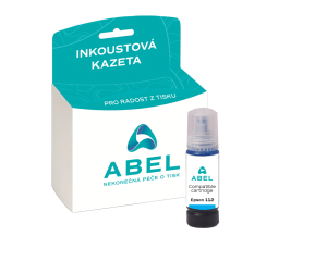 Náplň ABEL C13T06C24A, 112 azurová pro tiskárny EPSON (70 ml)