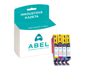 Náplně ABEL CLI-571XL  (0332C005),CMYK multipack náplní do tiskáren Canon (4x11 ml)
