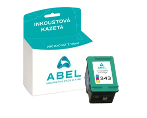Náplň ABEL No.343, C8766EE barevná pro tiskárny HP (14 ml)