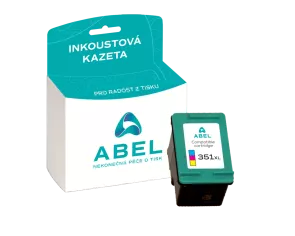 Náplň ABEL No.351XL, CB338EE barevná pro tiskárny HP (14 ml)