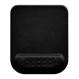 Podložka pod myš a zápěstí, Powerton Ergoline Dark Edition, ergonomická, černá, pěnová, Powerton