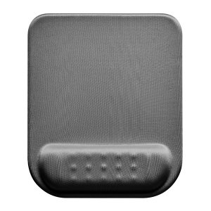 Podložka pod myš a zápěstí, Powerton Ergoline Dark Edition, ergonomická, šedá, pěnová, Powerton
