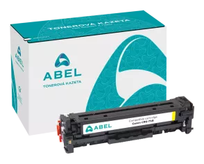 Toner ABEL CRG-718 žlutý pro tiskárny CANON (2 900 stran)