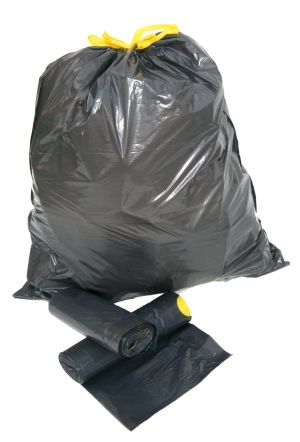 Sáček 600x800, zatahovací, černý, LDPE