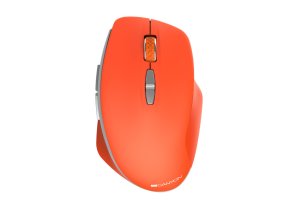 CANYON myš optická bezdrátová MW-21R, nastavitelné rozlišení 800/1200/1600 dpi, 7 tl, USB reciever, červená