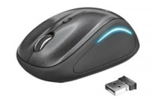 TRUST Yvi FX/Cestovní/Optická/Bezdrátová USB/Černá