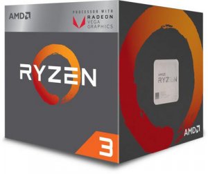 AMD cpu Ryzen 3 3200G AM4 Box s grafikou Radeon Vega 8 (s chladičem, 3.6GHz / 4.0GHz, 4MB cache, 65W, 4 jádro, 4 vlákno, 8 GPU), integrovaná grafika, Picasso Zen+ 12nm APU