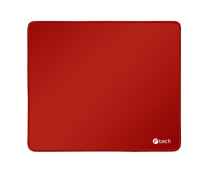 Podložka pod myš C-TECH MP-01, červená, 320x270x4mm, obšité okraje