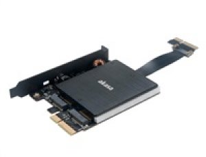 AKASA adaptér Dual pro M.2 PCIe s RGB LED a chladičem