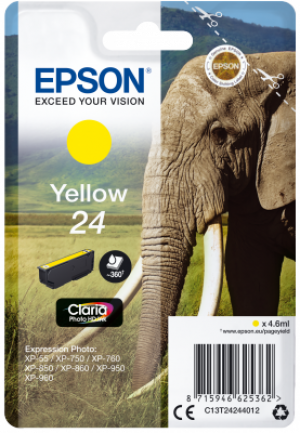 Náplň Epson C13T24244012 žlutá 