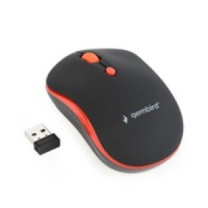 Gembird MUSW-4B-03-R/Cestovní/Optická/Bezdrátová USB/Černá-červená