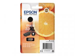 Náplň Epson 33XL, C13T33514022 černá blistr s RF / akustickým alarmem 