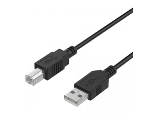 WG Datový kabel USB-A (male) to USB-B (male) / 1,5m / black