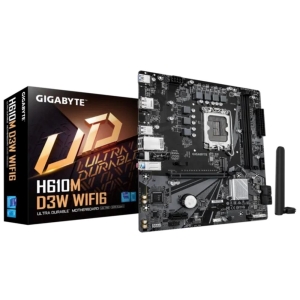 GIGABYTE MB Sc LGA1700 H610M D3W WIFI6, Intel H610, 2xDDR5, 1xHDMI, 1xDP, Wifi, mATX