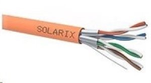 Instalační kabel Solarix STP, Cat6A, drát, LSOH B2ca, cívka 500m SXKD-6A-STP-LSOH-B2ca