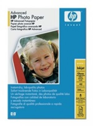HP Advanced Glossy Photo Paper - Lesklý - A4 (210 x 297 mm) - 250 g/m2 - 25 listy fotografický papír - pro ENVY 50XX; Officejet 52XX, 80XX; Photosmart B110, Wireless B110