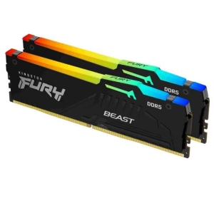 KINGSTON 32GB=2x16GB (rozbalený) DDR5 5600MHz CL40 Fury Beast RGB Intel XMP