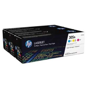 Toner HP č.305A, CF370AM CMY 3-Pack