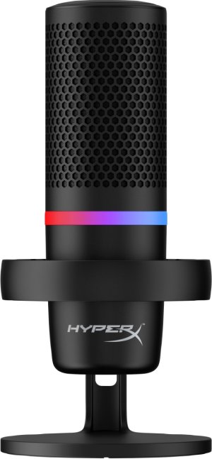 HyperX DuoCast - USB Microphone (Black) - RGB Lighting (HMID1R-A-BK/G) - Mikrofon