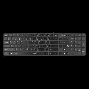 Genius SlimStar 126 COPILOT, klávesnice CZ/SK, klasická, drátová (USB), bílá