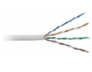 UTP kabel LYNX, Cat5E, drát, LS0H, Dca, šedý, 305m