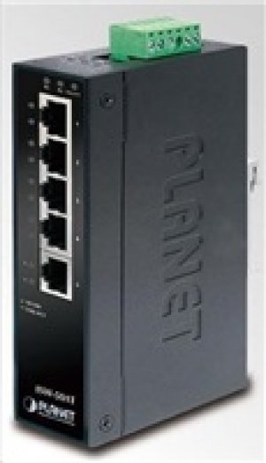 Planet ISW-501T, 5x 10/100, DIN,IP30, rozšířený teplotní rozsah -40~75 st.C