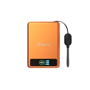 BMX SolidSafe™ 10K Solid-State Magnetic Power Bank, Orange