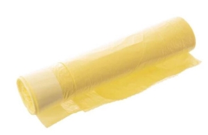 Zatahovací sáček 500x600, 10 mi, žlutý, HDPE