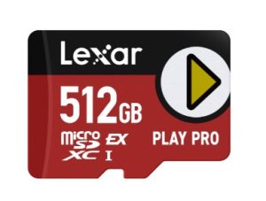 Lexar paměťová karta 512GB PLAY PRO microSDXC™ Express 7, čtení/zápis 900/600 MB/s 