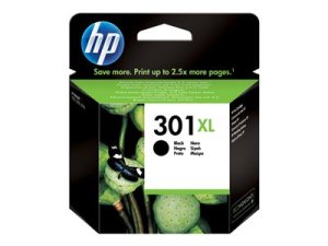 HP 301XL - 8 ml - Vysoká výtěžnost - černá - originální - inkoustová cartridge - pro Deskjet 1050A J410, 1051A J410, 10XX, 10XX J410, 15XX, 2000, 2050 J510, 2050A J510, 2054A J510, 25XX, 3000, 3050 J610, 3050A J611, 3052A J611, 3054A J611, 3055A J611, 305