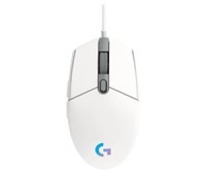 Logitech G102 Gen2/Herní/Optická/Drátová USB/Bílá
