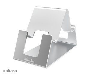 AKASA stojan Aries Pico, hliníkový stojan pro mobil a tablet, stříbrná