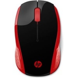 HP 200/Cestovní/Optická/Bezdrátová USB/Červená