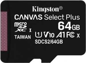 Kingston Canvas Select Plus A1/micro SDXC/64GB/100MBps/UHS-I U1 / Class 10