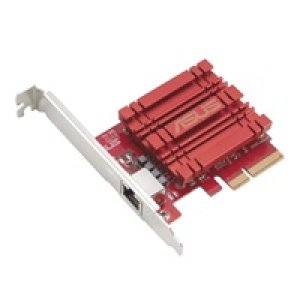 ASUS XG-C100C v2 Síťový adaptér 10GBase-T PCIe se zpětnou kompatibilitou 5/2,5/1G a 100Mb/s; RJ45 port a integrovaný QoS