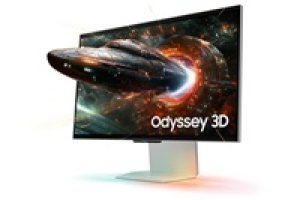 SAMSUNG MT LED LCD 27" Odyssey 3D (G90XF) - 3840x2160, 350Hz, IPS, HDR10+ Gaming, Konverze 2D->3D non-DRM video, 2xkamer