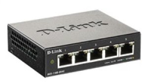 BAZAR - D-Link DGS-1100-05V2 5-port Gigabit Smart Managed switch, fanless - Poškozený obal (Komplet)