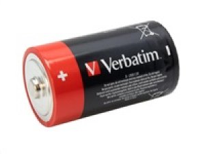 VERBATIM Alkalické baterie D,  2 PACK / LR20