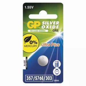Baterie oxid stříbra, 357F (SR44, SR1154), SR44, 1.55V, GP, blistr, 1-pack