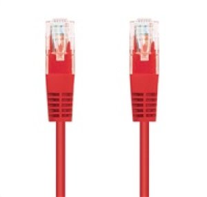 C-TECH kabel patchcord Cat5e, UTP, červený, 0,5m
