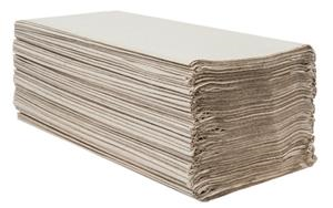 V ručníky 5000 ks, šedé, recykl, 1-vrstvé