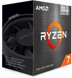 AMD cpu Ryzen 7 5700G AM4 Box (s chladičem, 3.8GHz / 4.6GHz, 16MB cache, 65W, 8x jádro, 16x vlákno), s grafikou, Zen3 Cezanne 7nm CPU