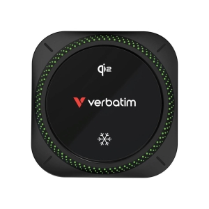 Verbatim držák mobilu do auta, s bezdrátovým nabíjením, technologie Qi, černá