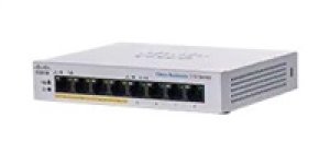 Cisco switch CBS110-8PP-D, 8xGbE RJ45, fanless, PoE, 32W