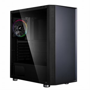 ZALMAN skříň R2 Black,  ATX bez zdroje, RGB