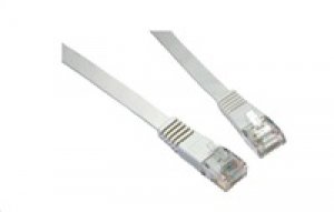 Solarix Patch kabel plochý CAT6 UTP LSOH 1m šedý non-snag-proof C6-111GY-1MB