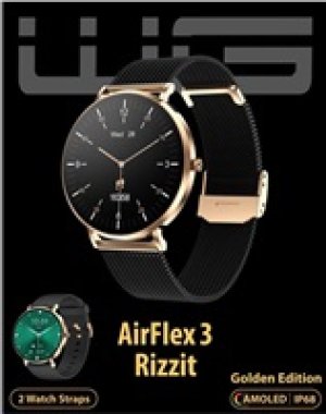 WG - Chytré hodinky AirFlex3 Rizz It / Gold Edition